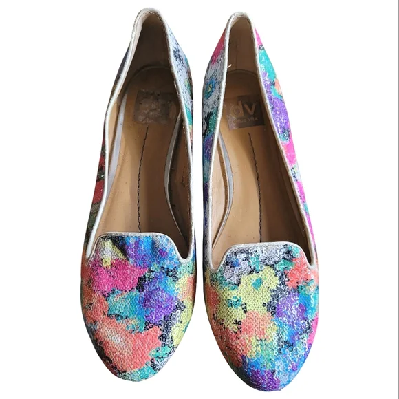 Dolce Vita Hanna Botanical Sequin Loafers - Picture 2 of 10